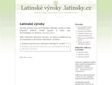 Tablet Screenshot of latinske-vyroky.latinsky.cz