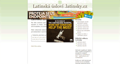 Desktop Screenshot of latinska-uslovi.latinsky.cz