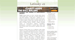 Desktop Screenshot of latinsky.cz