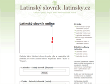 Tablet Screenshot of latinsky-slovnik.latinsky.cz